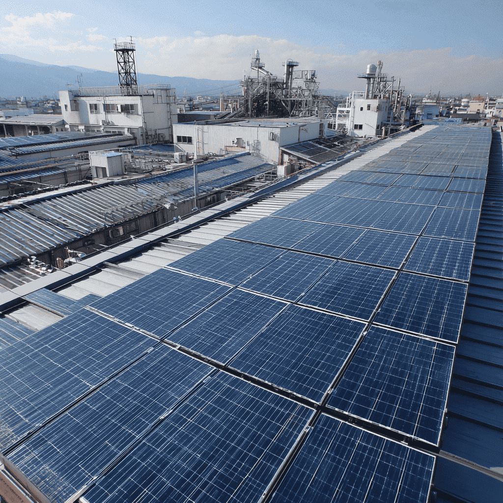 A食品工場 太陽光発電システム